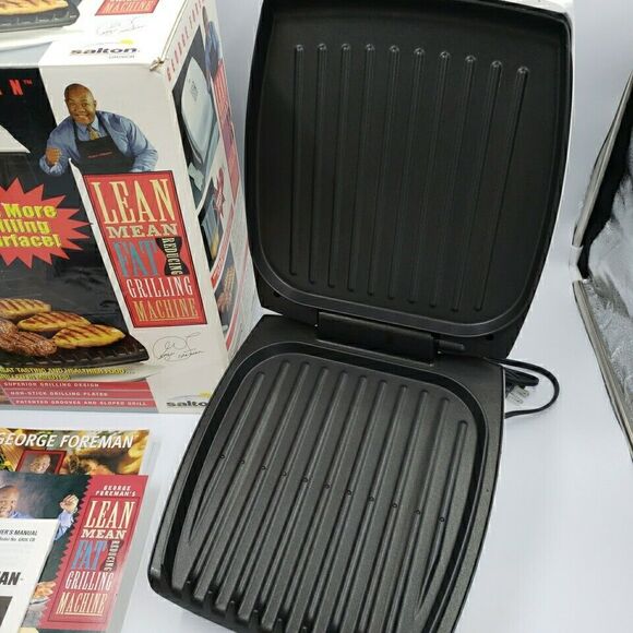 George Foreman Family Size Plus Grill with Cookbook GR26CB EXTRA LARGE XL White - Picture 7 of 16